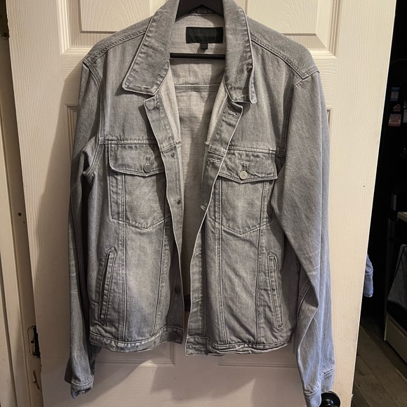 Calvin Klein Grey Denim Jacket XXL XL - Picture 1 of 3